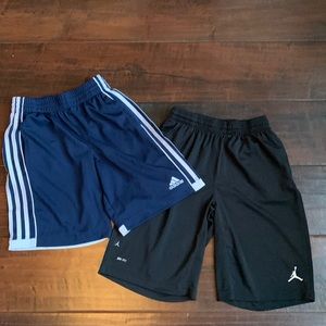 SOLD - Adidas & Air Jordan Boys Shorts 10/12 - 2 Pack